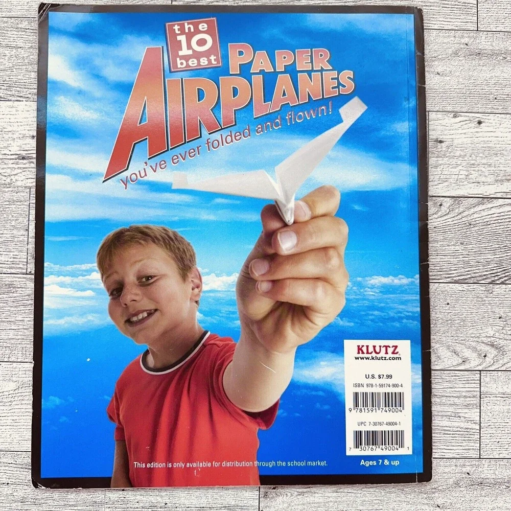 Klutz Book Of Paper Airplanes Doug Stillinger Vtg 2004 Softcover Activity‎ Book